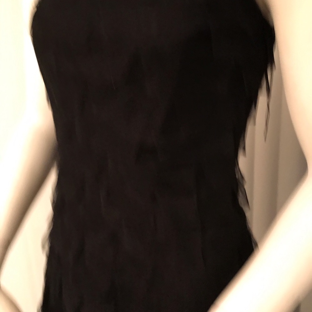 BCBG Maxazria black tulle layered Designer Dress - Picture 3 of 15